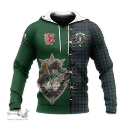 Scottish Robertson Hunting Clan Tartan Hoodie - Lion Rampant And Celtic Thistle Style Scottish Plaid Tartan Plaid