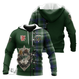 Scottish Swinton Clan Tartan Hoodie - Lion Rampant And Celtic Thistle Style Scottish Plaid Tartan Plaid