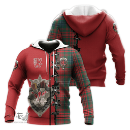 Scottish Wilson Modern Clan Tartan Hoodie - Lion Rampant And Celtic Thistle Style Scottish Plaid Tartan Plaid