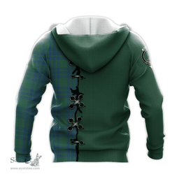 Scottish Montgomery Ancient Clan Tartan Hoodie - Lion Rampant And Celtic Thistle Style Scottish Plaid Tartan Plaid