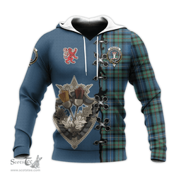 Scottish Robertson Hunting Ancient Clan Tartan Hoodie - Lion Rampant And Celtic Thistle Style Scottish Plaid Tartan Plaid
