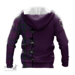 Scottish Wardlaw Clan Tartan Hoodie - Lion Rampant And Celtic Thistle Style Scottish Plaid Tartan Plaid