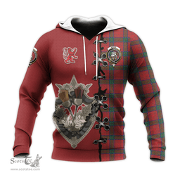 Scottish Wood Dress Clan Tartan Hoodie - Lion Rampant And Celtic Thistle Style Scottish Plaid Tartan Plaid