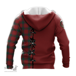 Scottish Wood Dress Clan Tartan Hoodie - Lion Rampant And Celtic Thistle Style Scottish Plaid Tartan Plaid
