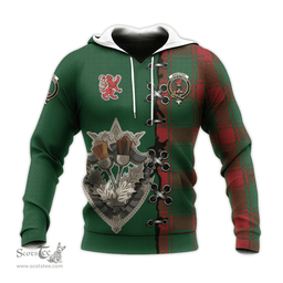Scottish Middleton Clan Tartan Hoodie - Lion Rampant And Celtic Thistle Style Scottish Plaid Tartan Plaid