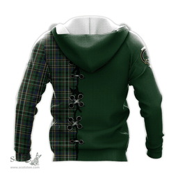 Scottish Scott Green Clan Tartan Hoodie - Lion Rampant And Celtic Thistle Style Scottish Plaid Tartan Plaid
