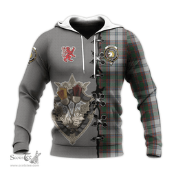 Scottish Stewart of Appin Dress Clan Tartan Hoodie - Lion Rampant And Celtic Thistle Style Scottish Plaid Tartan Plaid