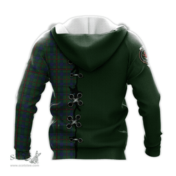 Scottish Moncrieff of Atholl Clan Tartan Hoodie - Lion Rampant And Celtic Thistle Style Scottish Plaid Tartan Plaid