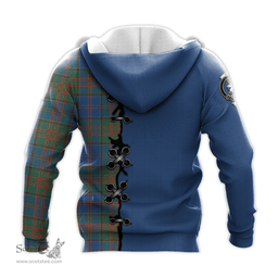 Scottish Stewart of Appin Hunting Ancient Clan Tartan Hoodie - Lion Rampant And Celtic Thistle Style Scottish Plaid Tartan Plaid
