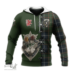 Scottish MacRae Hunting Clan Tartan Hoodie - Lion Rampant And Celtic Thistle Style Scottish Plaid Tartan Plaid