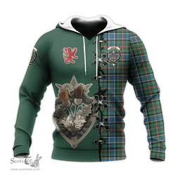 Scottish Ogilvie (Ogilvy) Hunting Ancient Clan Tartan Hoodie - Lion Rampant And Celtic Thistle Style Scottish Plaid Tartan Plaid