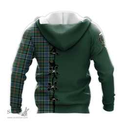 Scottish Ogilvie (Ogilvy) Hunting Ancient Clan Tartan Hoodie - Lion Rampant And Celtic Thistle Style Scottish Plaid Tartan Plaid