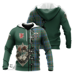 Scottish Ogilvie (Ogilvy) Hunting Ancient Clan Tartan Hoodie - Lion Rampant And Celtic Thistle Style Scottish Plaid Tartan Plaid