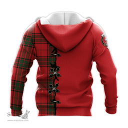 Scottish Maxtone Clan Tartan Hoodie - Lion Rampant And Celtic Thistle Style Scottish Plaid Tartan Plaid