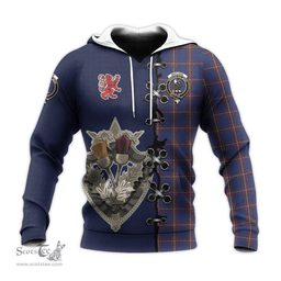 Scottish MacLaine of Lochbuie Clan Tartan Hoodie - Lion Rampant And Celtic Thistle Style Scottish Plaid Tartan Plaid