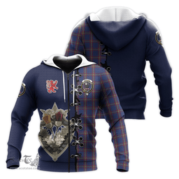 Scottish MacLaine of Lochbuie Clan Tartan Hoodie - Lion Rampant And Celtic Thistle Style Scottish Plaid Tartan Plaid