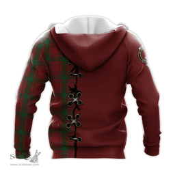 Scottish MacQuarrie Clan Tartan Hoodie - Lion Rampant And Celtic Thistle Style Scottish Plaid Tartan Plaid