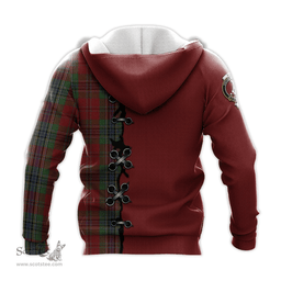 Scottish MacLean of Duart Clan Tartan Hoodie - Lion Rampant And Celtic Thistle Style Scottish Plaid Tartan Plaid