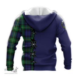 Scottish Meldrum Clan Tartan Hoodie - Lion Rampant And Celtic Thistle Style Scottish Plaid Tartan Plaid