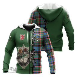 Scottish Stirling Bannockburn Clan Tartan Hoodie - Lion Rampant And Celtic Thistle Style Scottish Plaid Tartan Plaid
