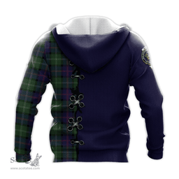 Scottish MacThomas Modern Clan Tartan Hoodie - Lion Rampant And Celtic Thistle Style Scottish Plaid Tartan Plaid