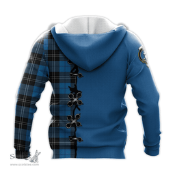 Scottish Ramsay Blue Ancient Clan Tartan Hoodie - Lion Rampant And Celtic Thistle Style Scottish Plaid Tartan Plaid