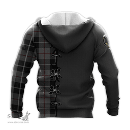 Scottish Thompson Grey Clan Tartan Hoodie - Lion Rampant And Celtic Thistle Style Scottish Plaid Tartan Plaid