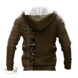 Scottish Scott Brown Modern Clan Tartan Hoodie - Lion Rampant And Celtic Thistle Style Scottish Plaid Tartan Plaid