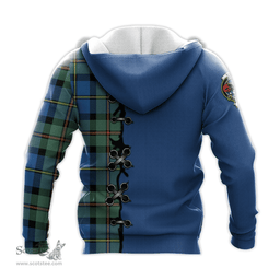 Scottish MacLeod of Harris Ancient Clan Tartan Hoodie - Lion Rampant And Celtic Thistle Style Scottish Plaid Tartan Plaid