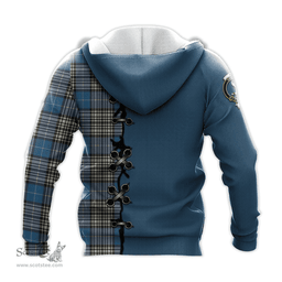 Scottish Napier Ancient Clan Tartan Hoodie - Lion Rampant And Celtic Thistle Style Scottish Plaid Tartan Plaid
