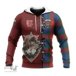 Scottish Mar Clan Tartan Hoodie - Lion Rampant And Celtic Thistle Style Scottish Plaid Tartan Plaid