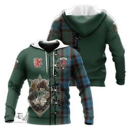 Scottish MacNicol Hunting Clan Tartan Hoodie - Lion Rampant And Celtic Thistle Style Scottish Plaid Tartan Plaid