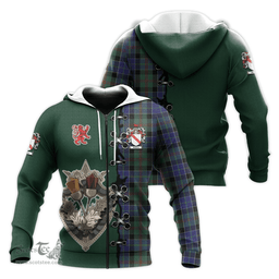 Scottish McFadzen 02 Clan Tartan Hoodie - Lion Rampant And Celtic Thistle Style Scottish Plaid Tartan Plaid