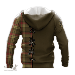 Scottish MacMillan Old Weathered Clan Tartan Hoodie - Lion Rampant And Celtic Thistle Style Scottish Plaid Tartan Plaid