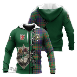 Scottish Stewart of Appin Hunting Modern Clan Tartan Hoodie - Lion Rampant And Celtic Thistle Style Scottish Plaid Tartan Plaid
