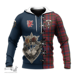 Scottish Murray of Tullibardine Clan Tartan Hoodie - Lion Rampant And Celtic Thistle Style Scottish Plaid Tartan Plaid