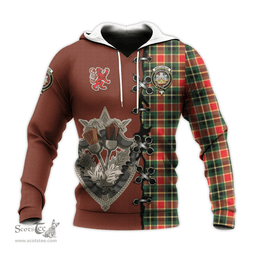 Scottish MacLachlan Hunting Modern Clan Tartan Hoodie - Lion Rampant And Celtic Thistle Style Scottish Plaid Tartan Plaid