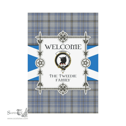 Scottish The Tweedie Clan Tartan Garden Flag - Welcome My Home Style Scottish Plaid Tartan Plaid