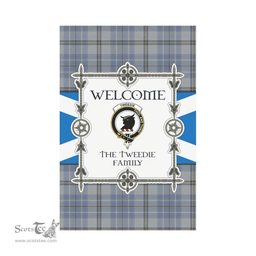 Scottish The Tweedie Clan Tartan Garden Flag - Welcome My Home Style Scottish Plaid Tartan Plaid
