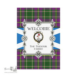 Scottish The Tailyour Clan Tartan Garden Flag - Welcome My Home Style Scottish Plaid Tartan Plaid