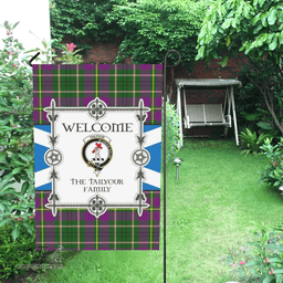 Scottish The Tailyour Clan Tartan Garden Flag - Welcome My Home Style Scottish Plaid Tartan Plaid