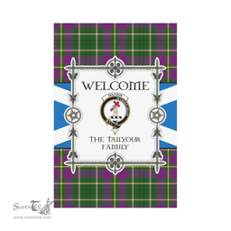 Scottish The Tailyour Clan Tartan Garden Flag - Welcome My Home Style Scottish Plaid Tartan Plaid