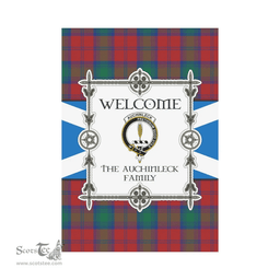 Scottish The Auchinleck Clan Tartan Garden Flag - Welcome My Home Style Scottish Plaid Tartan Plaid