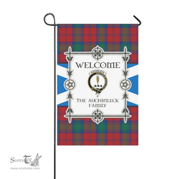 Scottish The Auchinleck Clan Tartan Garden Flag - Welcome My Home Style Scottish Plaid Tartan Plaid
