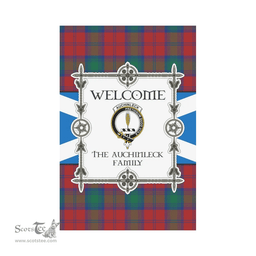 Scottish The Auchinleck Clan Tartan Garden Flag - Welcome My Home Style Scottish Plaid Tartan Plaid