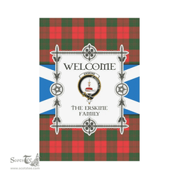 Scottish The Erskine Clan Tartan Garden Flag - Welcome My Home Style Scottish Plaid Tartan Plaid