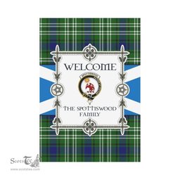 Scottish Spottiswood Clan Tartan Garden Flag - Welcome My Home Style Scottish Plaid Tartan Plaid