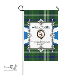 Scottish Spottiswood Clan Tartan Garden Flag - Welcome My Home Style Scottish Plaid Tartan Plaid