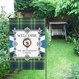 Scottish Spottiswood Clan Tartan Garden Flag - Welcome My Home Style Scottish Plaid Tartan Plaid