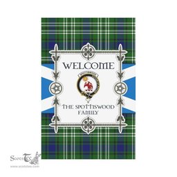 Scottish Spottiswood Clan Tartan Garden Flag - Welcome My Home Style Scottish Plaid Tartan Plaid